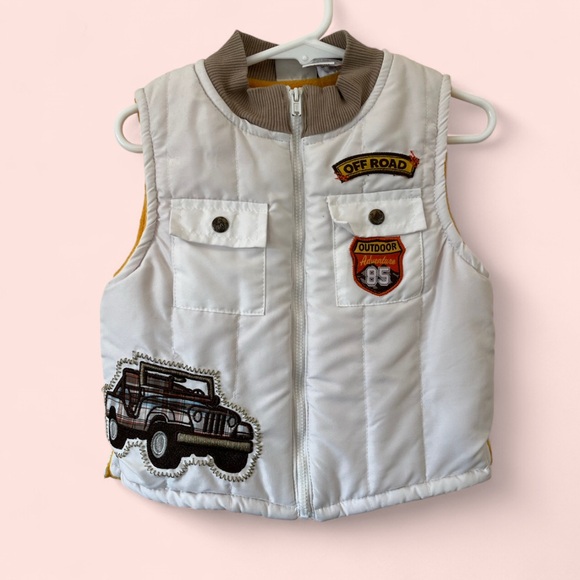 24 Months Vintage Y2K Little Rebels Full Zip Up Puffer Fleece Lined Vest - Picture 1 of 8